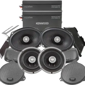 Free Shipping Kenwood Excelon P-HD3FR Speaker & Amplifier Kit
