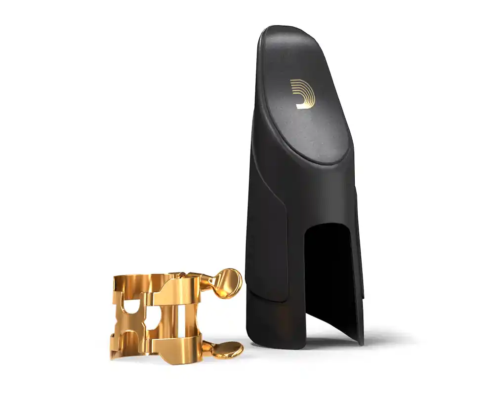 Low Price Rico Soprano Saxophone HSS1G H Ligature and Cap Set - Gold Plated