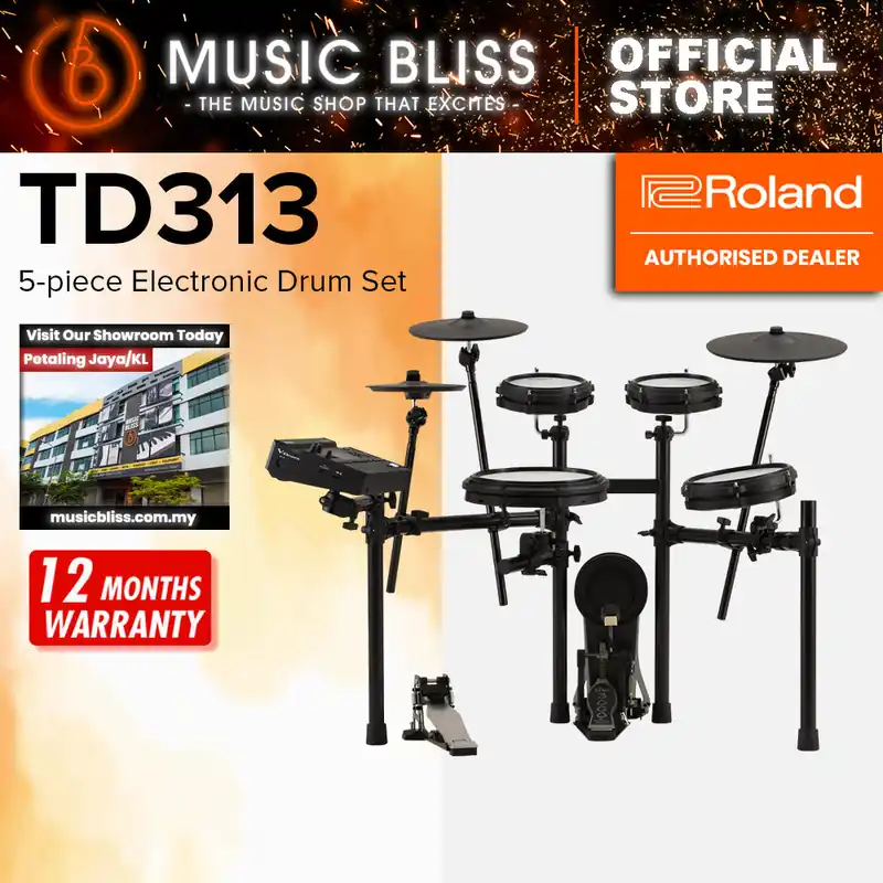 Latest Roland V-Drums TD313 Electronic Drum Set - DRUM KIT (ONLY)