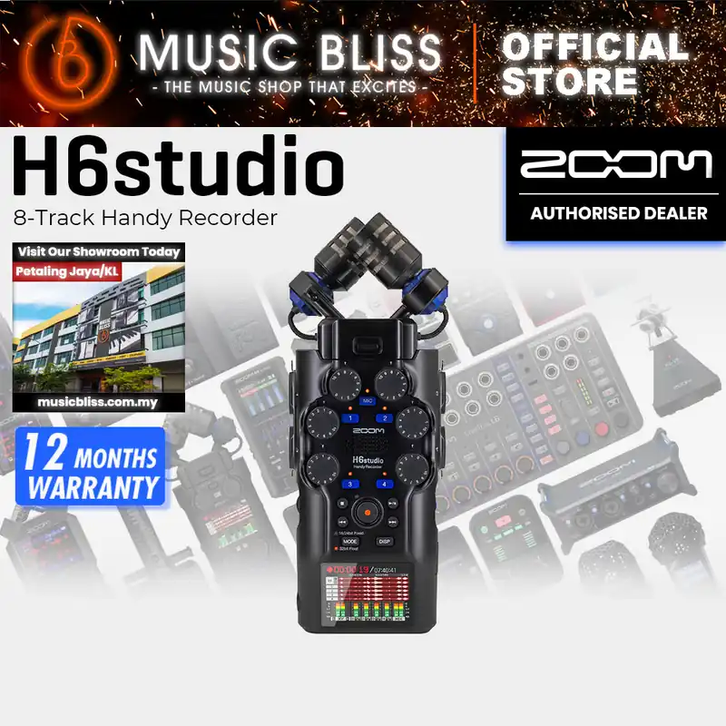 Zoom H6studio 8-Track Handy Recorder Exclusive Offer