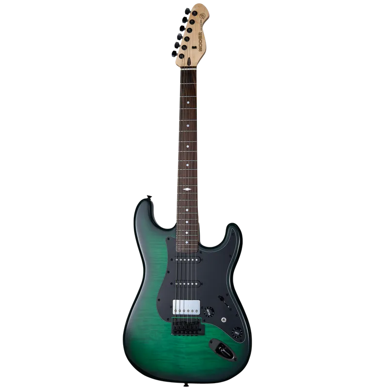 Budget Mooer MSC31 Pro Green Burst Electric Guitar