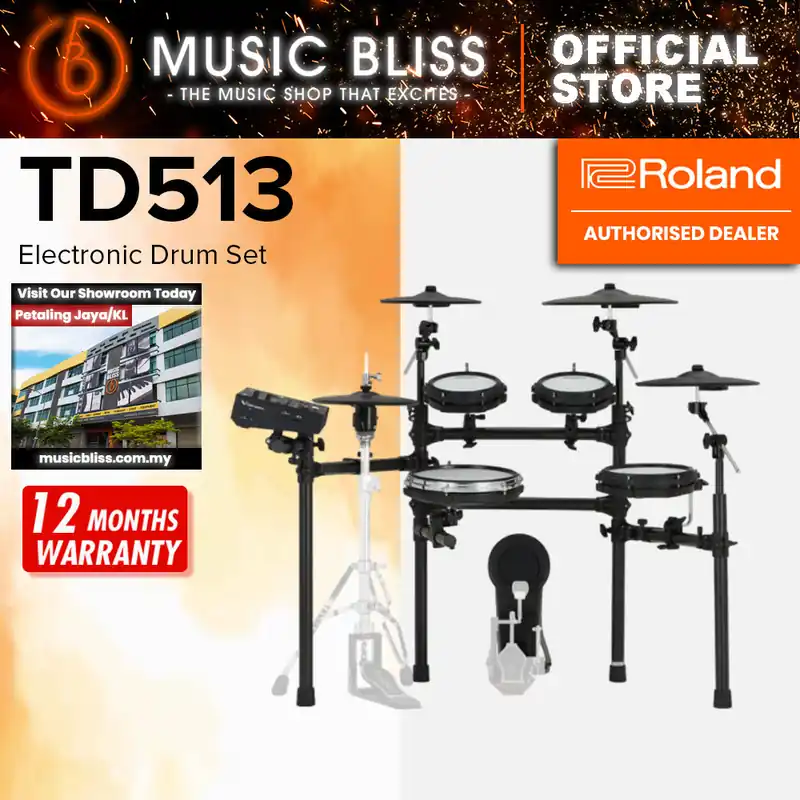 Low Price Roland V-Drums TD513 Electronic Drum Set - DRUM KIT (ONLY)