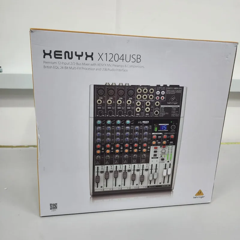 B STOCK (BS-556) Behringer XENYX X1204USB 8-channel Mixer with USB and Effects (XENYXX1204USB / XENYX-X1204USB) Today Only