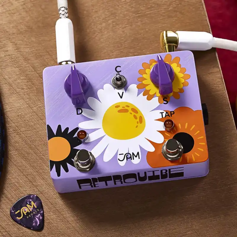 JAM Pedals RetroVibe mk.4 Analog Uni-Vibe with Tap Tempo & Ramping Brand New