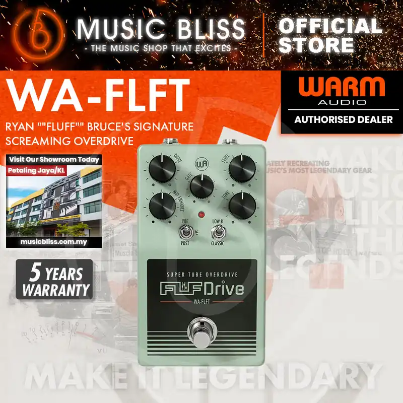 Warm Audio Fluff Drive - Teal Ryan "Fluff" Bruce's Limited-Edition Signature Screaming Overdrive Luxury