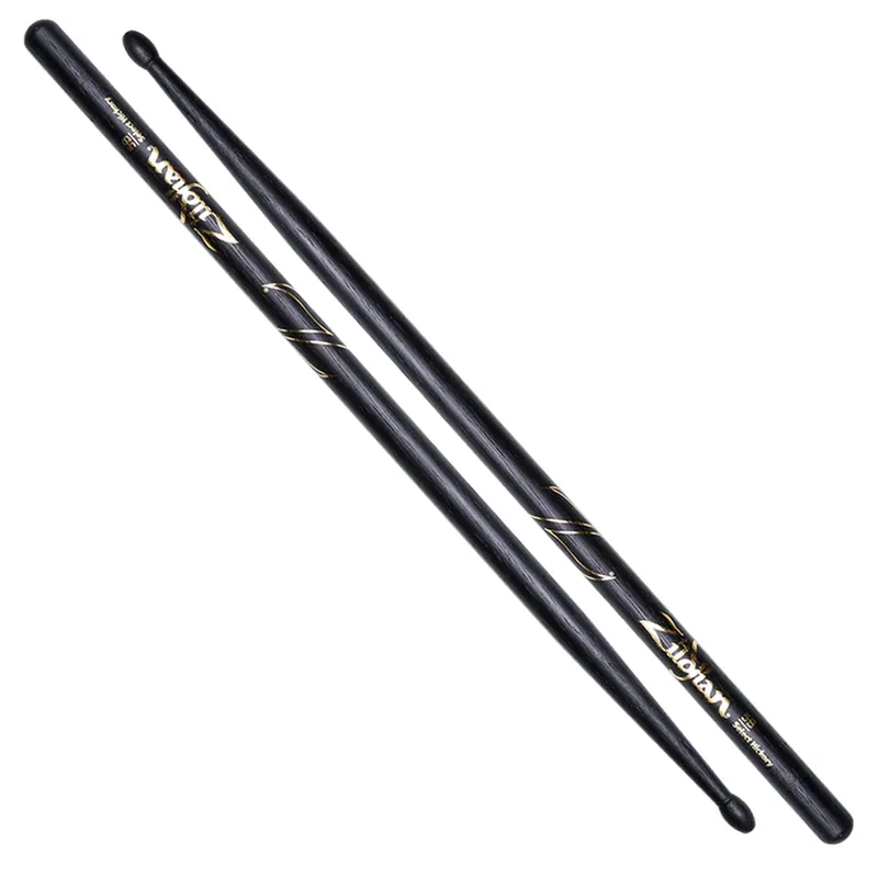 Zildjian Hickory Dip Series Drumsticks - 5B - Wood Tip - Black Secure Checkout