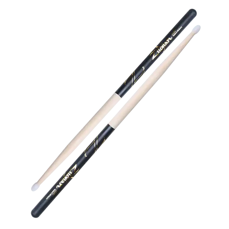 Special Offer Zildjian Hickory Dip Series Drumsticks - 5B - Nylon Tip - Black
