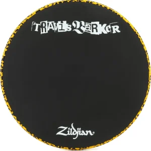 Zildjian Travis Barker Practice Pad - 12 inches, Orange Cheetah Print Hot Deal