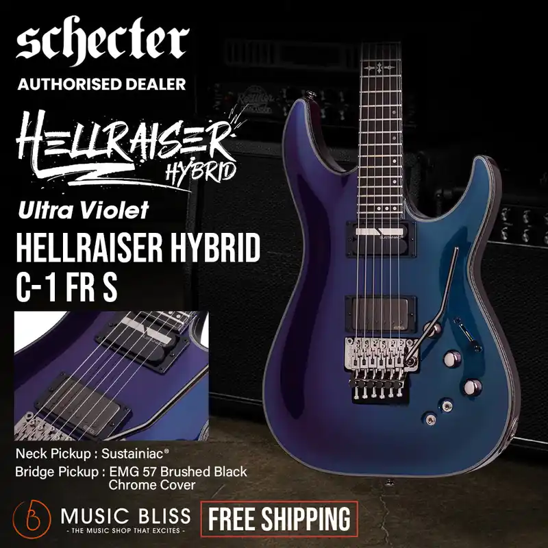 Schecter Hellraiser Hybrid C-1 FR-S Electric Guitar - Ultra Violet [MIK] Last Chance