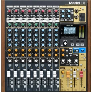 Secure Checkout TASCAM Model 12 12-Track Digital Recording Mixer With DAW Controller & Audio Interface