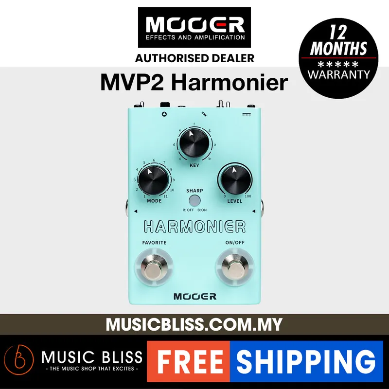 Final Sale Mooer MVP2 Harmonier Vocal Processor Pedal