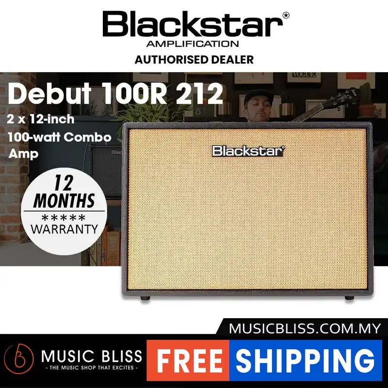 Blackstar Debut 100R 2x12" 100-watt Combo Amp - Black Fan Favorite