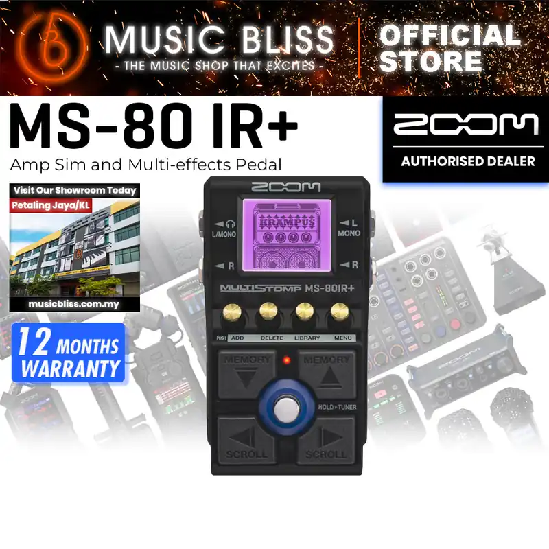 Hot Picks Zoom MS-80 IR+ Amp Sim and Multi-effects Pedal