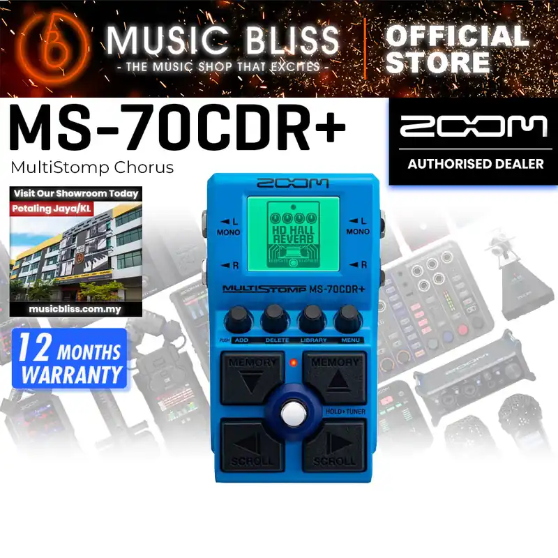 Best Price Zoom MS-70CDR+ MultiStomp Chorus/Delay/Reverb Pedal