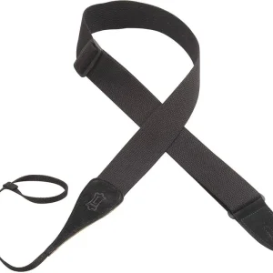 Levy's MC8A Cotton Acoustic Strap with Neck Loop - Black Secure Checkout