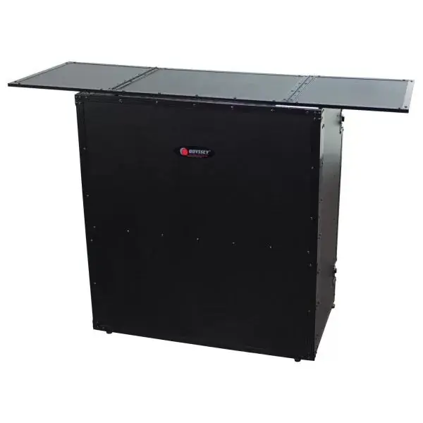 Next Day Delivery ODYSSEY FZF5437T/BL 54" Wide x 37" Tall Black DJ Fold-out Table Stand Podium