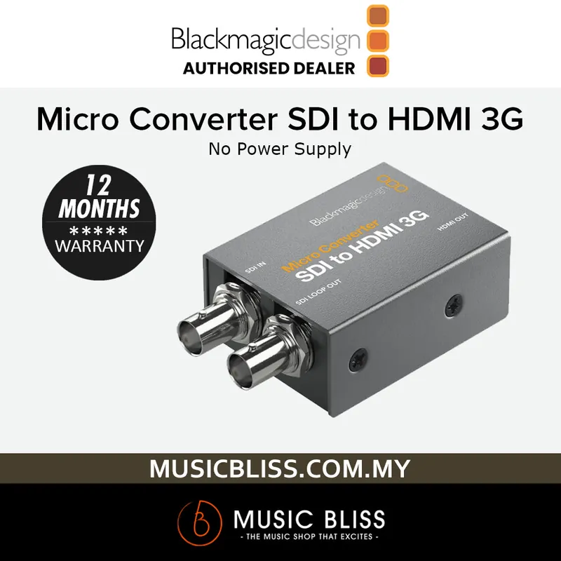 Authentic Blackmagic Design Micro Converter SDI to HDMI 3G