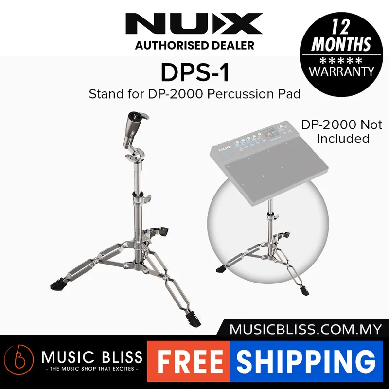 NUX DPS-1 Adjustable Chrome Percussion Pad Stand Save Now