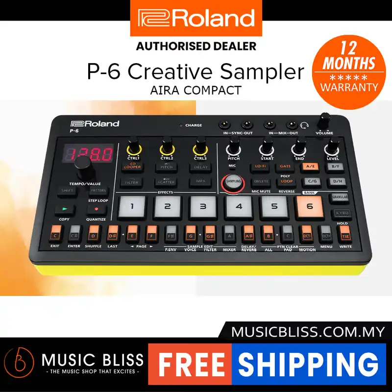 Price Drop Roland Aira Compact P-6 Creative Sampler