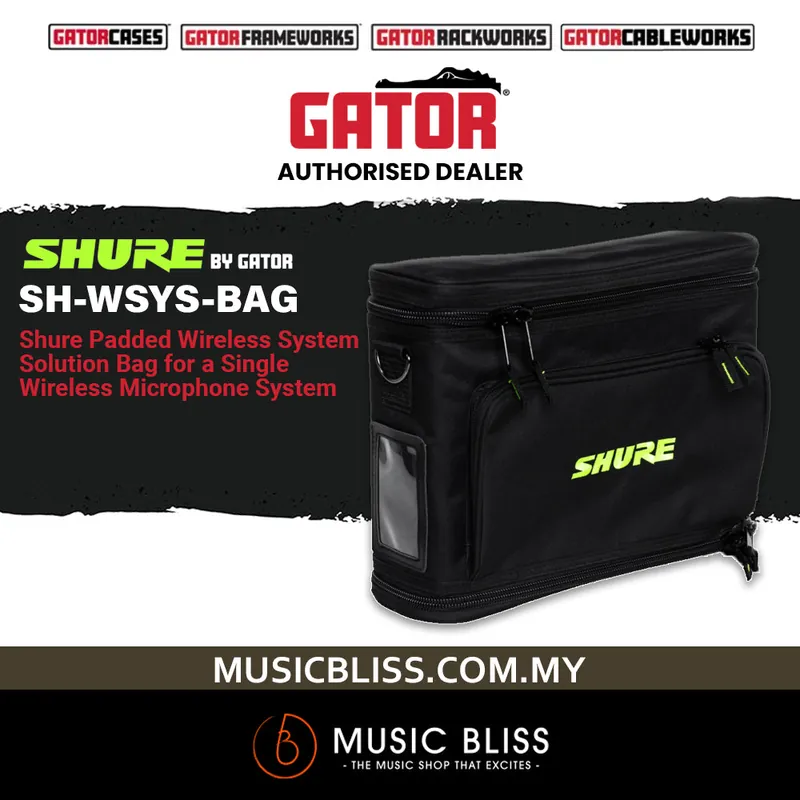Shure by Gator SH-WSYS-BAG Wireless System Solution Series Bag Discount