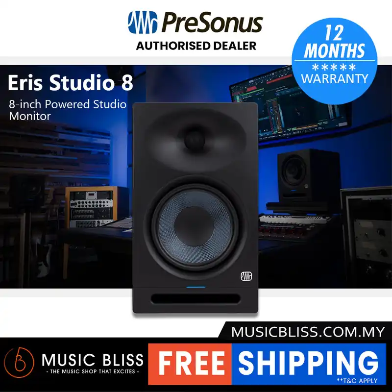 PreSonus Eris Studio 8 8-inch Powered Studio Monitor Same Day Shipping