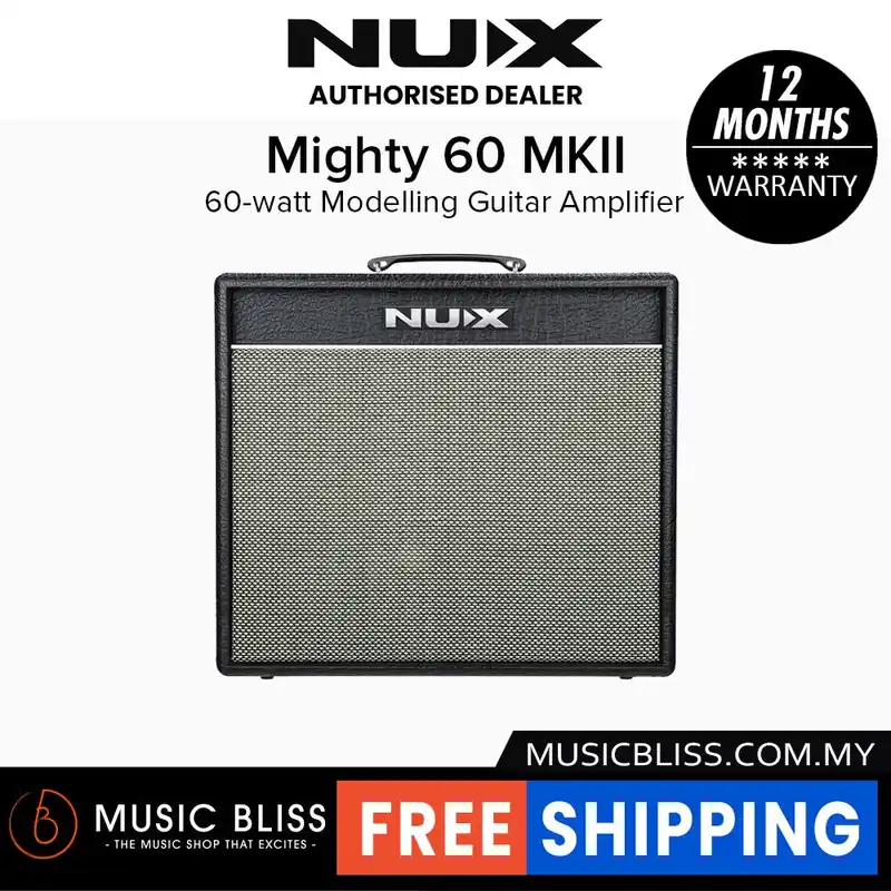 Special Offer NUX Mighty 60 MKII 60-watt Modelling Guitar Amplifier