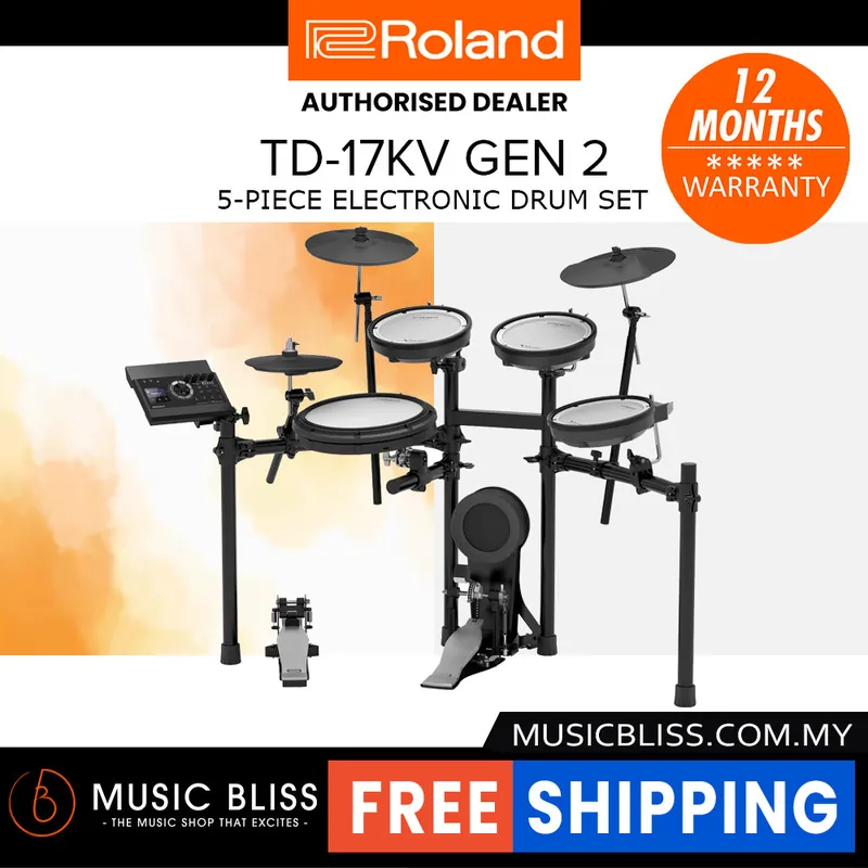 Buy Online Roland TD-17KV Gen 2 V-Drums Digital Drum Electronic Drum - DRUM KIT (ONLY)