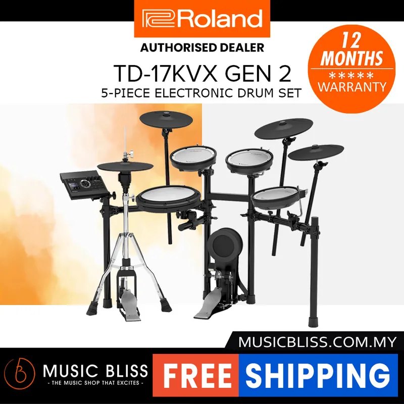 While Supplies Last Roland TD-17KVX Gen 2 V-Drums Digital Drum Electronic Drum - DRUM KIT (ONLY)