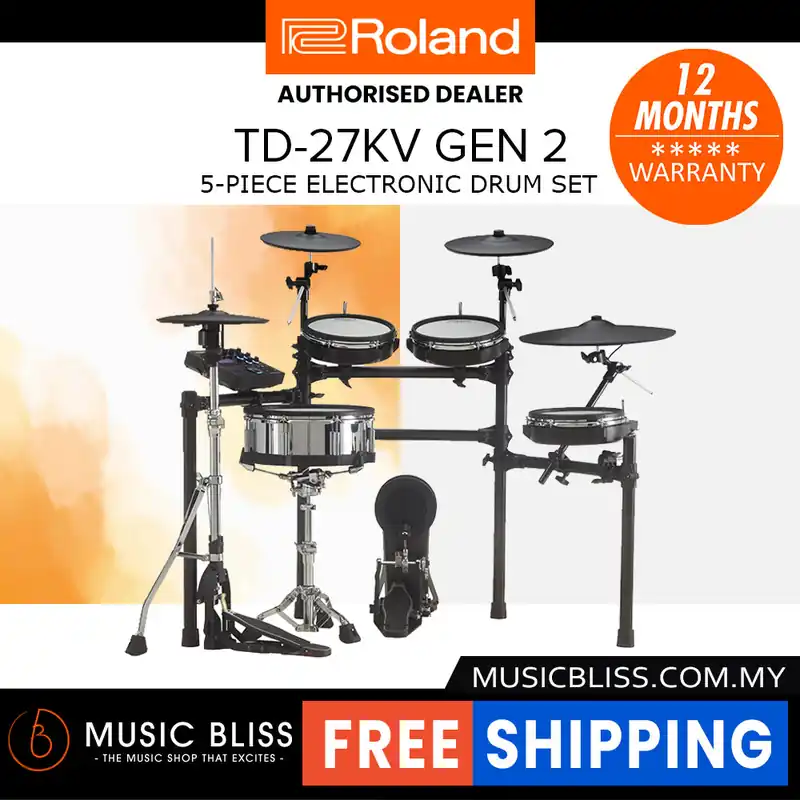 Roland TD-27KV Gen 2 V-Drums Electronic Drum Set - DRUM KIT (ONLY) Authentic