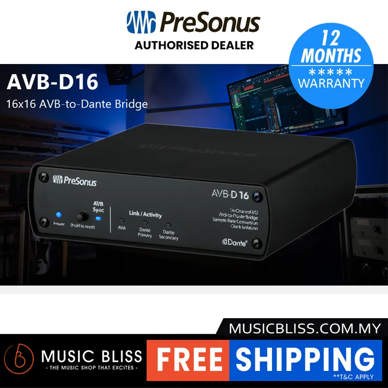 PreSonus AVB-D16 16-ch I/O AVB to Dante Bridge Big Sale