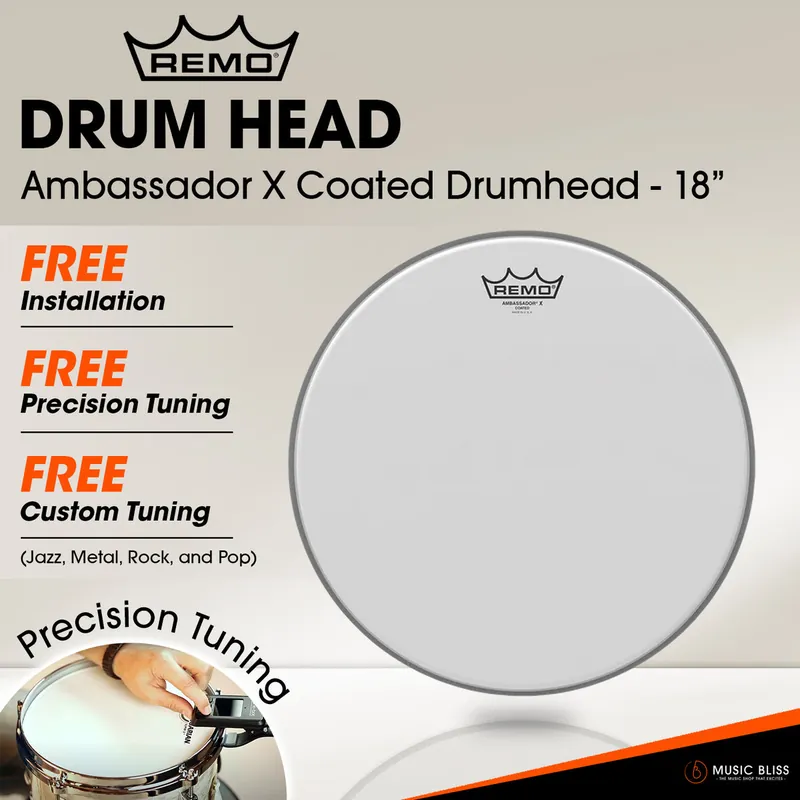 Best Price Remo Ambassador X Coated Drumhead - 18" [Free In-Store Installation]