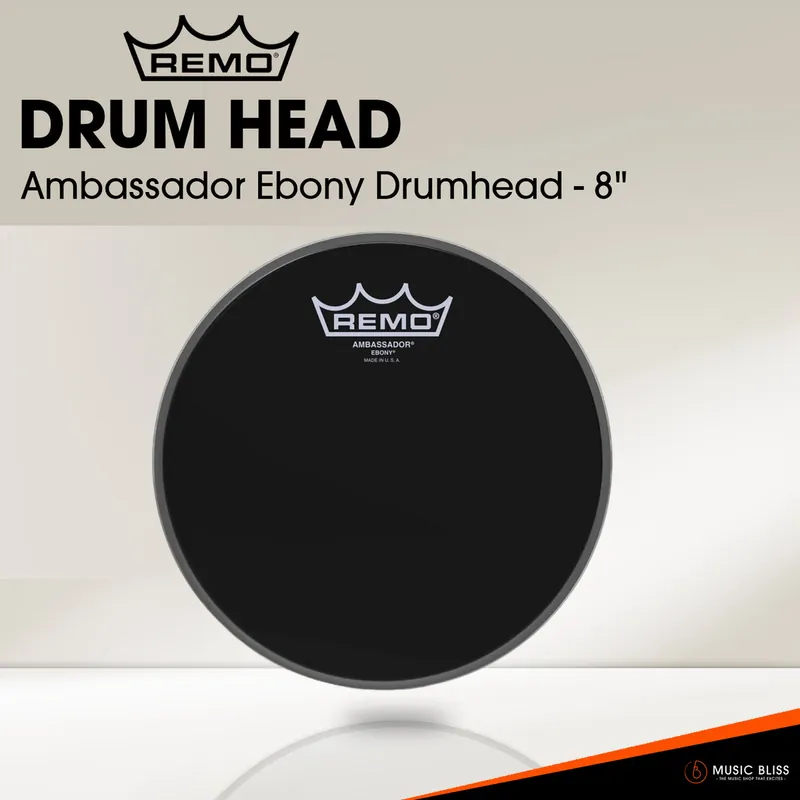 Remo Ambassador Ebony Drumhead - 8" Bargain