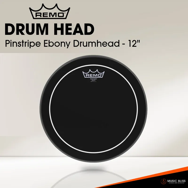 Editor’s Pick Remo Pinstripe Ebony Drumhead - 12"