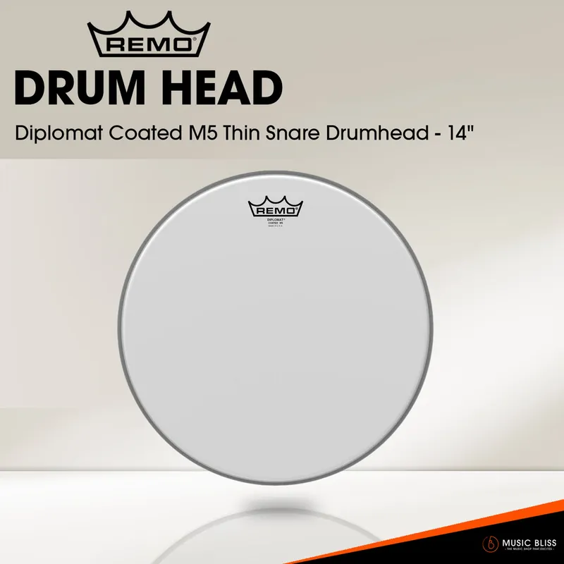 Place Order Remo Diplomat Coated M5 Thin Snare Drumhead - 14"
