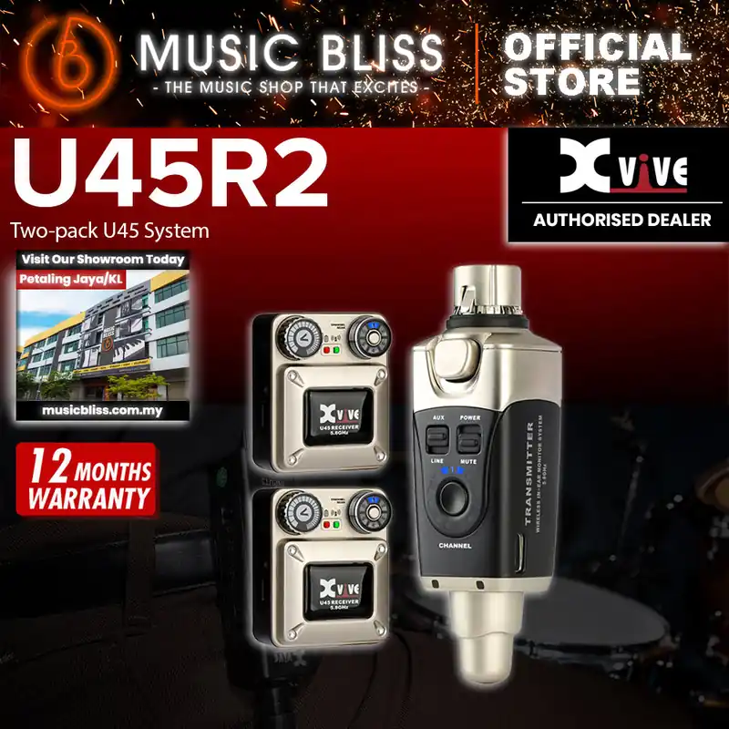 Wholesale Xvive U45R2 5.8GHz Wireless In-Ear Monitoring System Two Pack - One Transmitter & Two Receivers