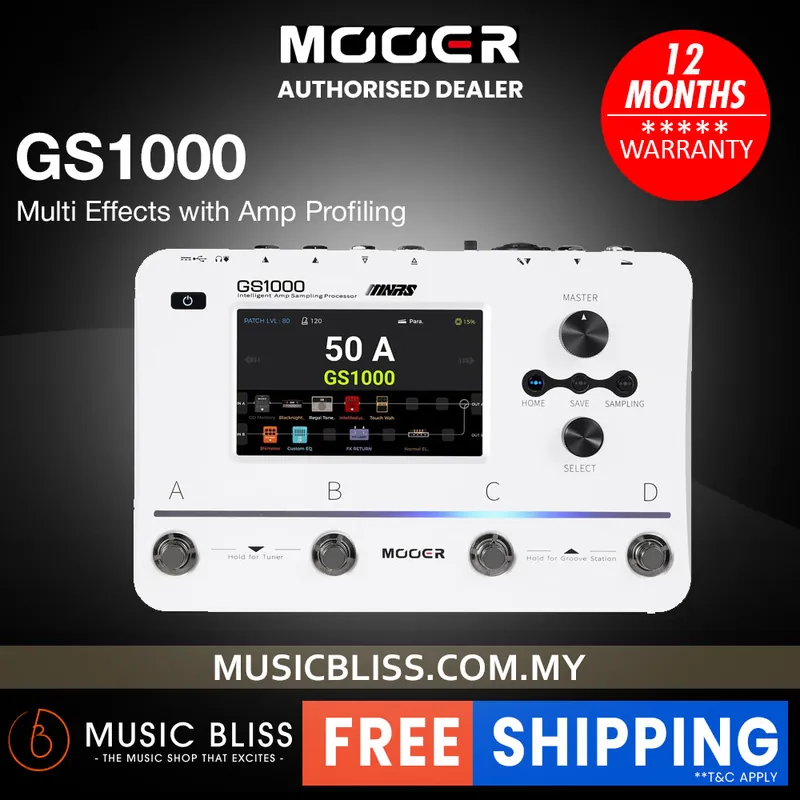 While Supplies Last Mooer GS1000 Multi Effects with Amp Profiling