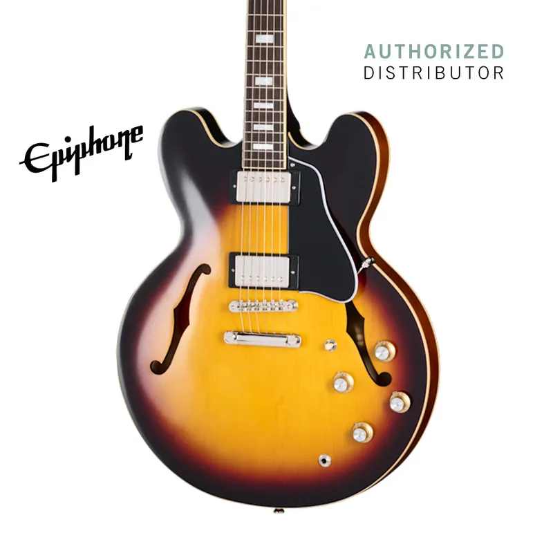 Epiphone 1962 ES-335 Reissue Semi-hollow Electric Guitar - Vintage Burst Limited Offer