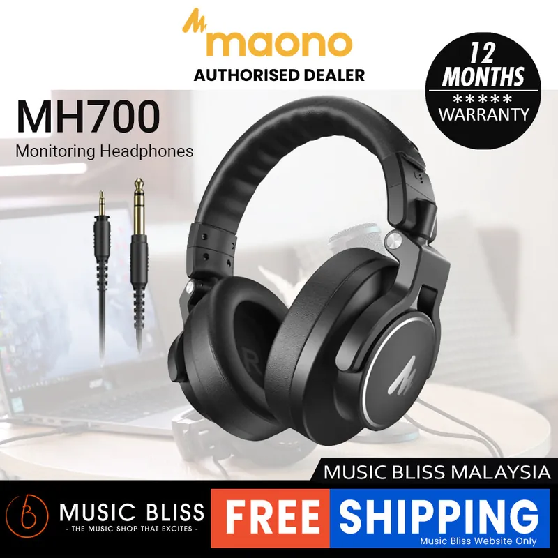 MAONO MH700 Closed-back Dynamic Headphones - Black Direct From Factory