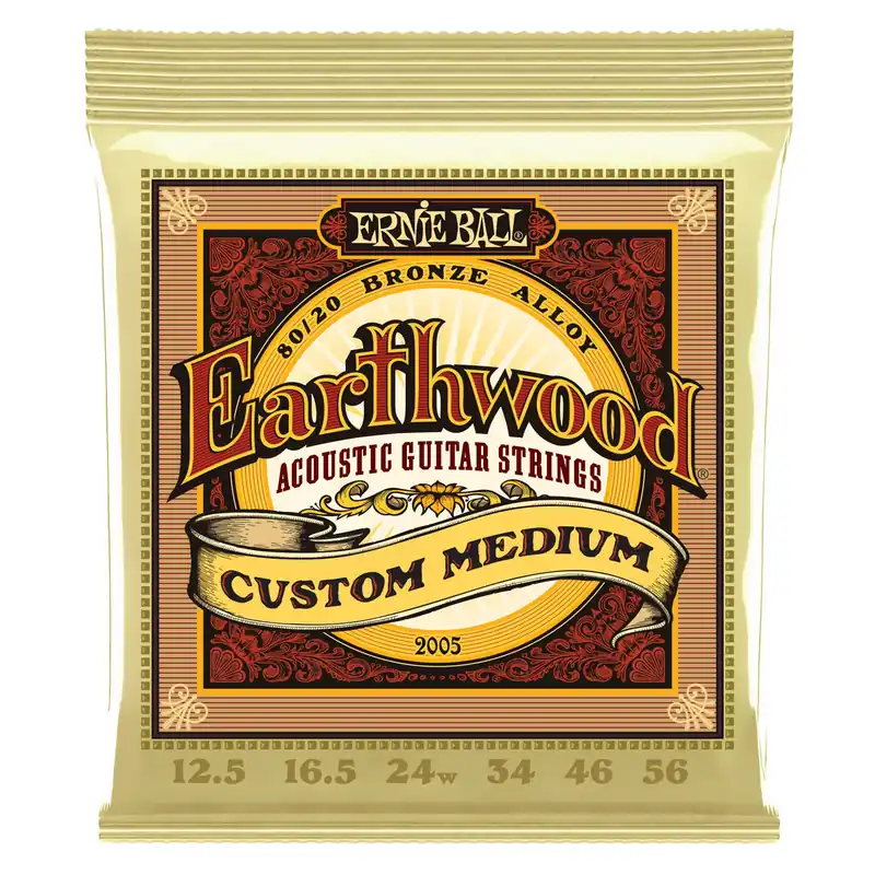 New Arrival Ernie Ball 2005 Custom Light Earthwood Acoustic 80/20 Bronze Acoustic Strings