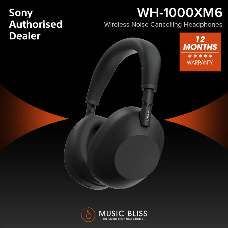 Budget Sony WH-1000XM6 Wireless Noise Cancelling Headphones - Black