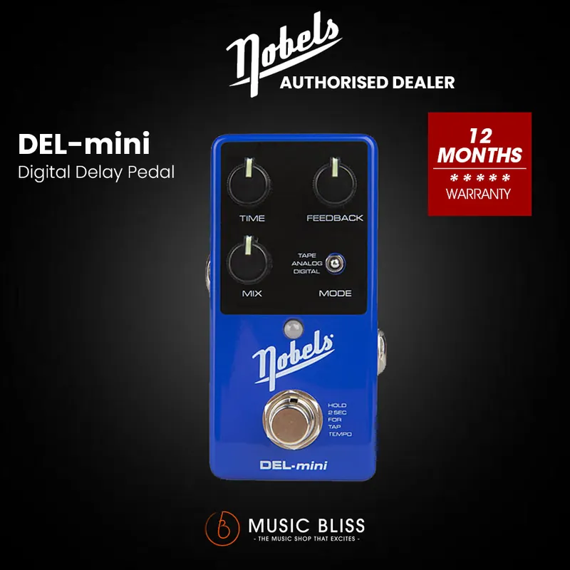 Genuine Nobels DEL-Mini Compact Stereo Delay Pedal