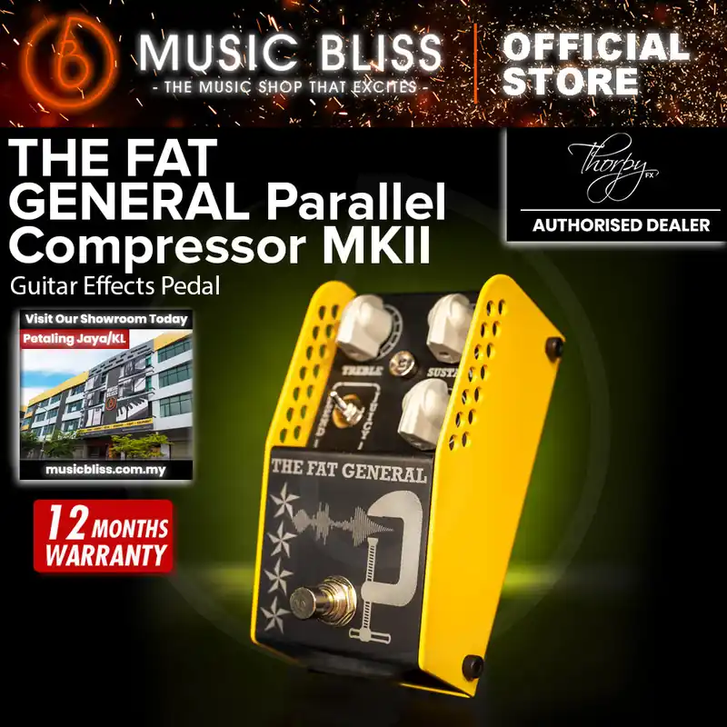 Premium Thorpy FX The Fat General Parallel Compressor MKII Guitar Effects Pedal