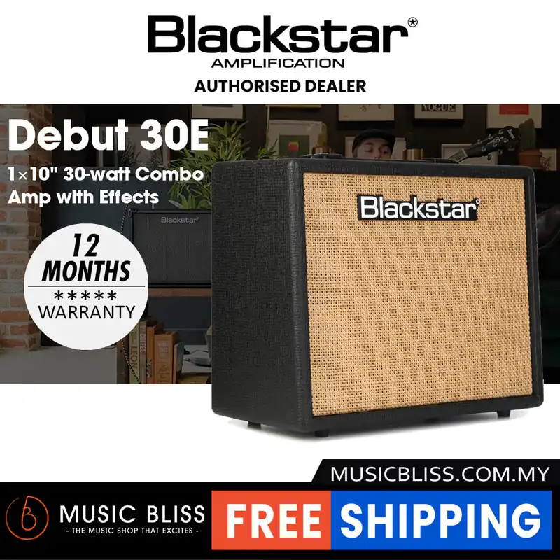 Blackstar Debut 30E 1×10" 30-watt Combo Amp with Effects - Black Best Choice