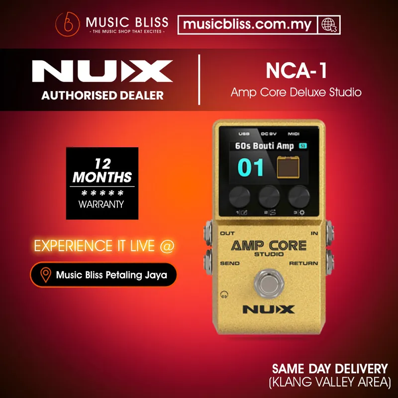 Professional Grade NUX Amp Core Studio Guitar Amp Modeling Pedal