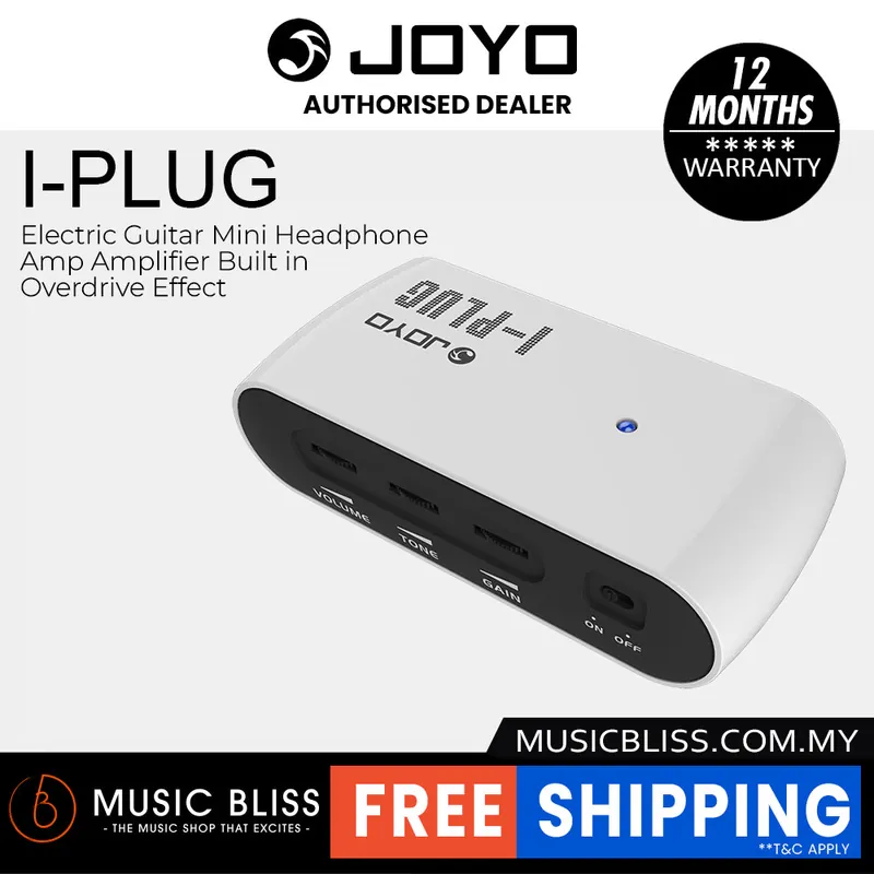 Worldwide Shipping Joyo I-PLUG Electric Guitar Mini Headphone Amp Amplifier Built in Overdrive Effect