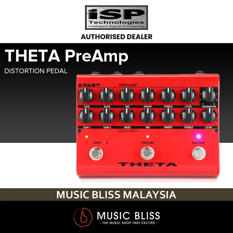 Best Choice ISP Technologies Theta Preamp Distortion Pedal with Decimator Noise Reduction