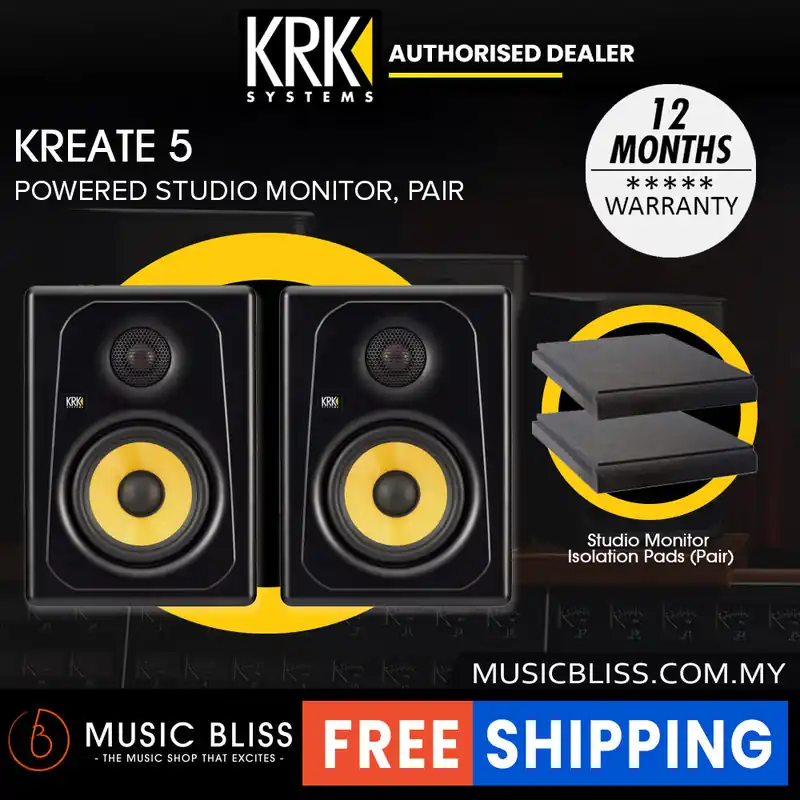 Cheap KRK Kreate 5 Powered Studio Monitor - Pair