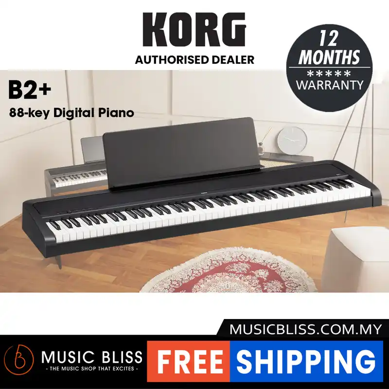 Korg B2+ 88-Key Digital Piano – Black *0% INSTALLMENT* Direct From Factory