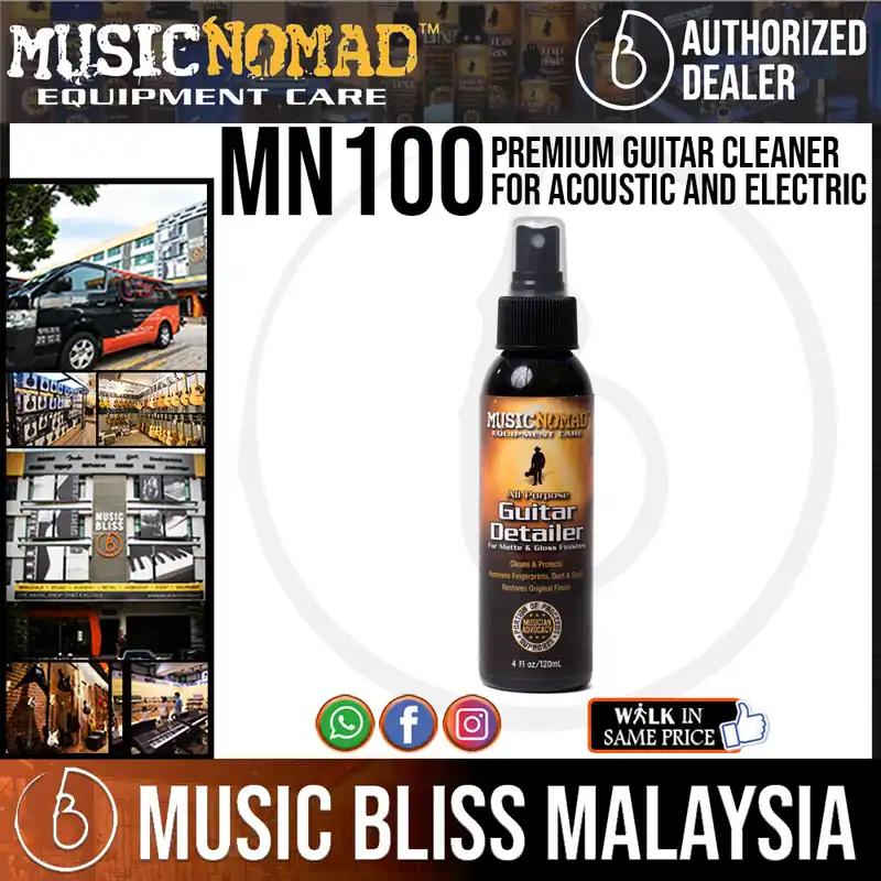 Get Yours Music Nomad MN100 Premium Guitar Cleaner for Acoustic and Electric