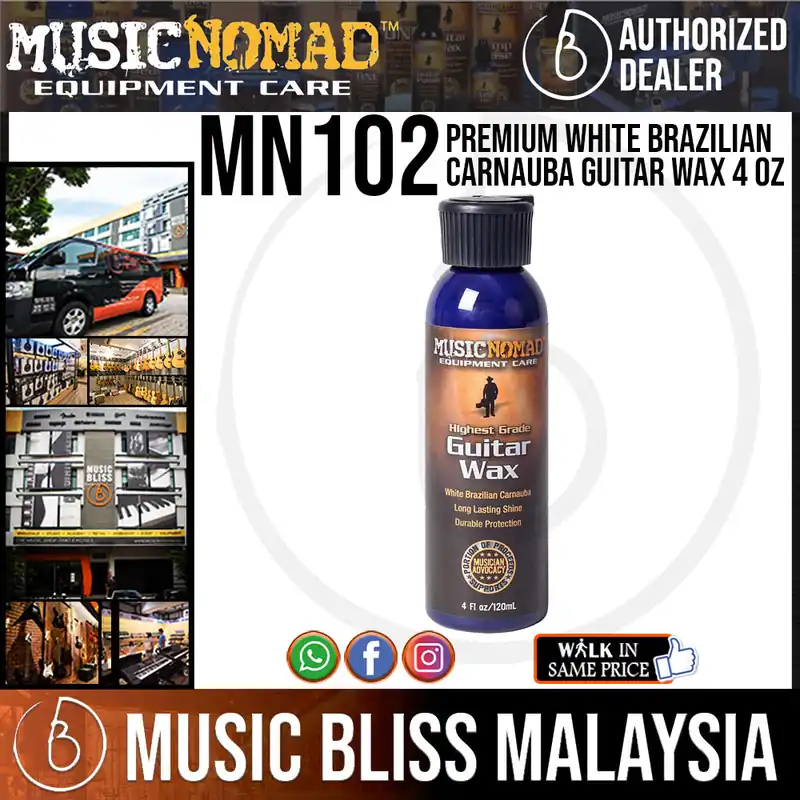 Music Nomad MN102 Premium White Brazilian Carnauba Guitar Wax, 4 oz. Best Price
